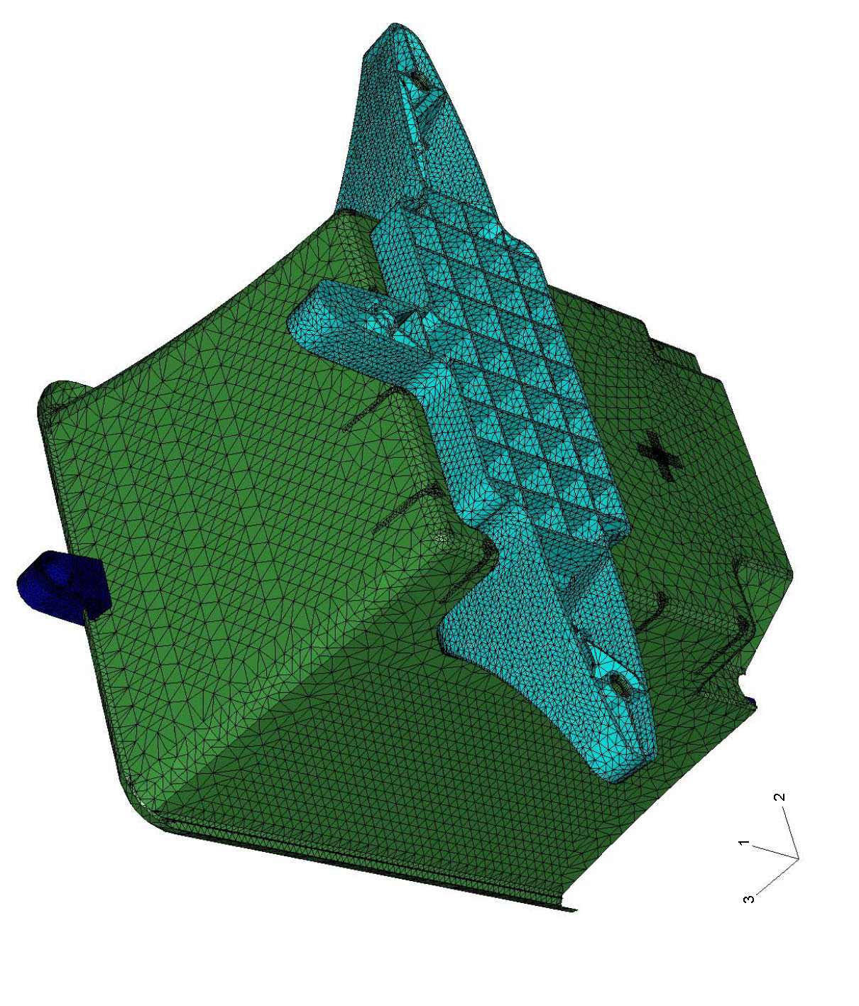 Planter bin finite element model